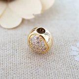Crystal Heart Clip Lock Stopper Beads for Charm Bracelet
