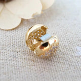Crystal Heart Clip Lock Stopper Beads for Charm Bracelet