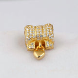 Crystal Heart & Bow Pendant Beads for 925 Silver Bracelet