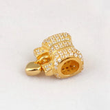 Crystal Heart & Bow Pendant Beads for 925 Silver Bracelet