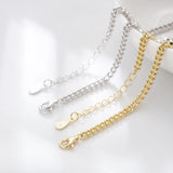 Heart Zircon Bracelet Charms Wedding Solid Jewelry