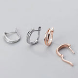 S925 Sterling Silver Diamond Layered Earrings