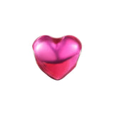 Metallic Pink Red Purple Heart Bead Charm 925 Silver DIY Jewelry