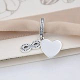 Crystal Pendant Bead 925 Sterling Silver Charm for Bracelet DIY