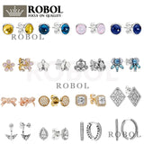 High-Quality 925 Sterling Silver Earrings for Autumn