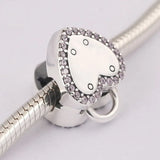 Crystal Clip Lock Stopper Beads for 925 Silver Bracelet DIY Jewelry