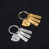Customized Keychain for Mom with Children's Names - Personalized Gift for Mother