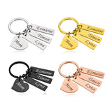 Customized Keychain for Mom with Children's Names - Personalized Gift for Mother