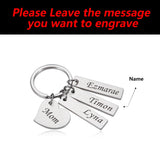 Customized Keychain for Mom with Children's Names - Personalized Gift for Mother