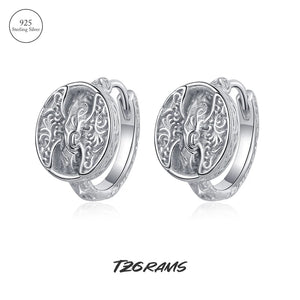 925 Sterling Silver Hoop Earrings Ladies Celebrity Style Fine Jewelry
