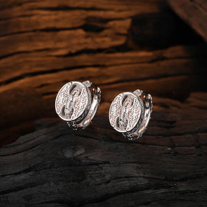 925 Sterling Silver Hoop Earrings Ladies Celebrity Style Fine Jewelry