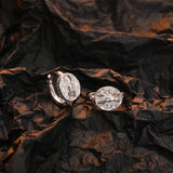 925 Sterling Silver Hoop Earrings Ladies Celebrity Style Fine Jewelry