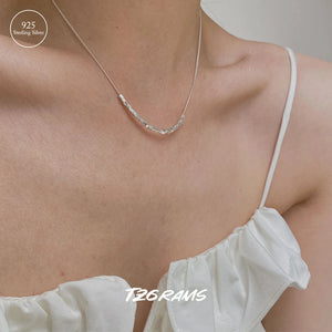S925 Sterling Silver Necklace Romantic Birthday Party Jewelry