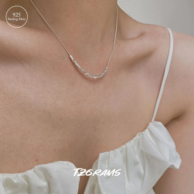 S925 Sterling Silver Necklace Romantic Birthday Party Jewelry