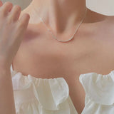S925 Sterling Silver Necklace Romantic Birthday Party Jewelry
