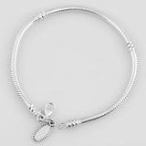 Snake Chain Bracelet Bangle for 925 Silver Bead Charm Jewelry