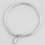 Snake Chain Bracelet Bangle for 925 Silver Bead Charm Jewelry