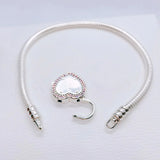 925 Silver Snake Chain Bracelet Bangle Women's Charm Jewelry