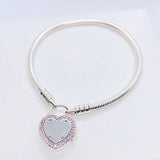 925 Silver Snake Chain Bracelet Bangle Women's Charm Jewelry