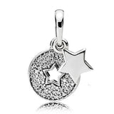 Heart of Winter Ice Crystal Pendant 925 Silver Charm