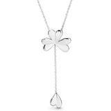 Adjustable Four-leaf Clover Necklace 925 Sterling Silver