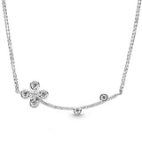 Adjustable Four-leaf Clover Necklace 925 Sterling Silver