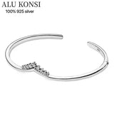 925 Silver Snake Chain Bracelet for Women 7.5-Inch Long
