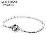 925 Silver Snake Chain Bangle Bracelet Women