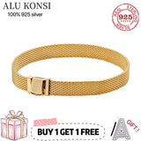 925 Silver Snake Chain Bracelet for Women DIY Jewelry
