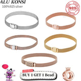 925 Silver Snake Chain Bracelet for Women DIY Jewelry