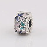 Enamel Butterfly Clip Stopper Beads for Charm Bracelet