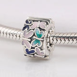Enamel Butterfly Clip Stopper Beads for Charm Bracelet