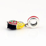 Enamel Matryoshka Doll Pendant Beads for Bracelet DIY Jewelry