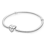 Butterfly Snowflake Leaves Clasp Snake Chain Bracelet Bangle