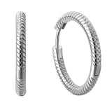 Moments Charm Hoop Earrings 925 Sterling Silver Wedding Gift DIY Europe Jewelry