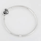 925 Silver Family Tree Heart Clasp Bracelet
