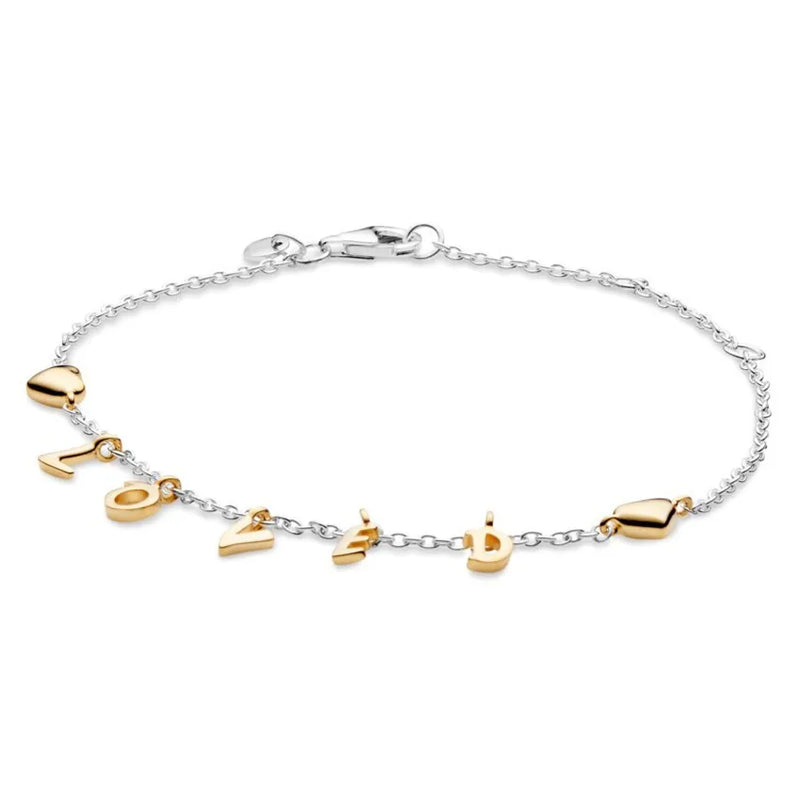 925 Sterling Silver Heart Bracelet Bangle for Women