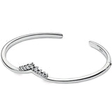 Moments High Crown Bangle for 925 Silver Charm Jewelry