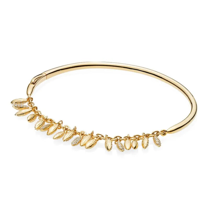 925 Silver Floating Grains Bracelet Bangle for Women