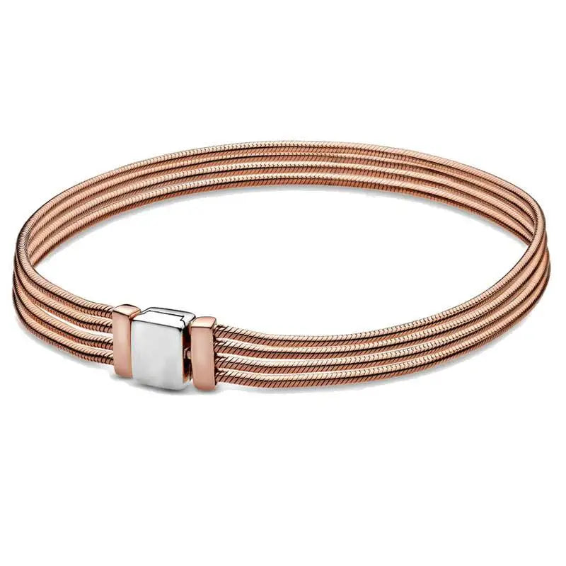 925 Sterling Silver Reflexions Snake Chain Bracelet Bangle for Women