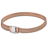 925 Sterling Silver Reflexions Snake Chain Bracelet Bangle for Women