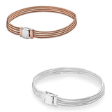 925 Sterling Silver Reflexions Snake Chain Bracelet Bangle for Women