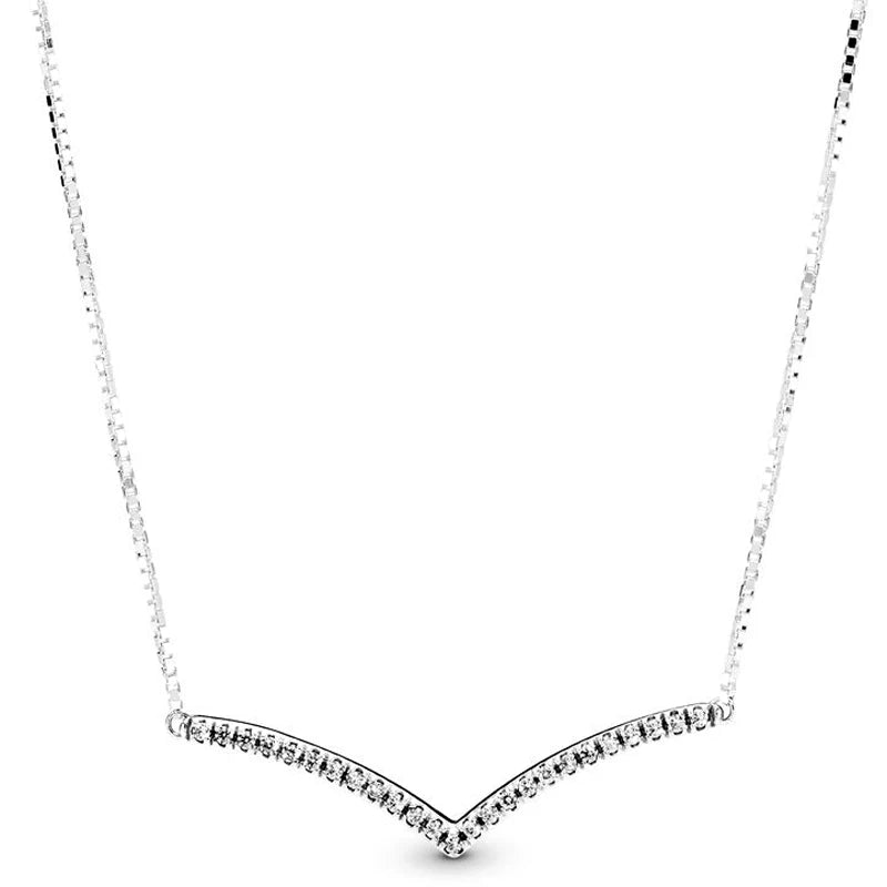 Crystal Necklace Shimmering Wish 925 Silver