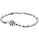 Moments Signature Symbol Clasp Snake Chain Bracelet with Crystal