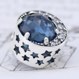 Moon & Night Sky Rainbow Charm Beads for 925 Silver Bracelet DIY Jewelry