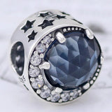 Moon & Night Sky Rainbow Charm Beads for 925 Silver Bracelet DIY Jewelry