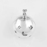 Moon & Star Sliding Ball Chain Necklace 925 Silver Charm Bracelet DIY Jewelry