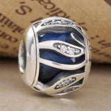 Multicolor Leaves & Nature's Radiance Crystal 925 Silver Charm