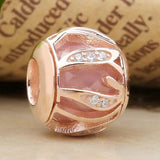 Multicolor Leaves & Nature's Radiance Crystal 925 Silver Charm