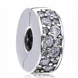 Multicolor Mosaic Elegance Clip Stopper Bead for Bracelet Bangle